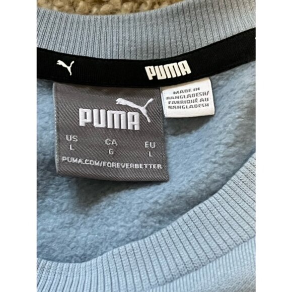 Puma Manchester City 2023 Man City Cup San Diego Light Blue Sweatshirt Size L - Picture 3 of 4